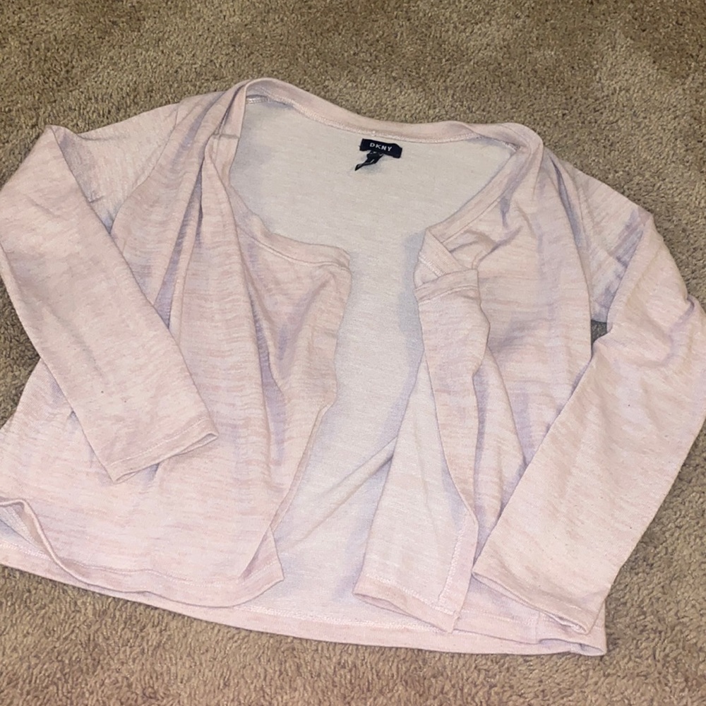 DKNY light pink cardigan
